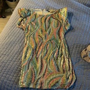 Fashion Nova mini sequences dress. Worn one time.